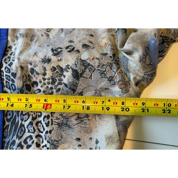 Vintage Pierre Lamonte Open Front Jacket Trim Detail Sz 12 Made in USA Artsy - Picture 12 of 13